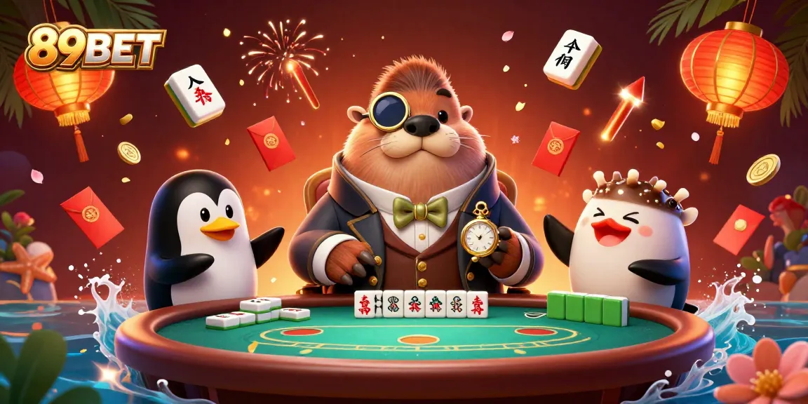 Engage with 89BET's exciting underwater poker scene featuring a walrus, penguin dealer, and bluffing pufferfish.