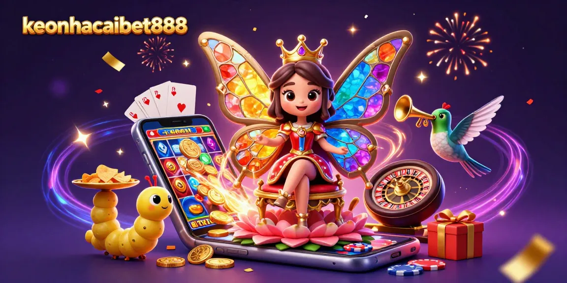 Experience the excitement of gaming with keonhacaibet888 featuring a colorful casino scene.
