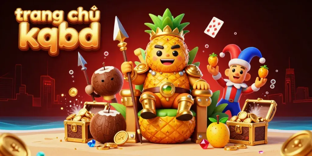 Engage with thrilling gaming on trang chủ kqbd, where the golden pineapple king holds court amidst underwater treasures and casino elements.