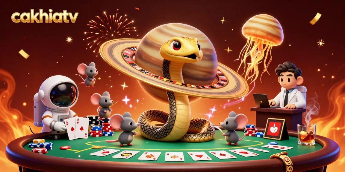 Watch exciting bets unfold in cakhiatv's cosmic online casino world with dynamic elements.