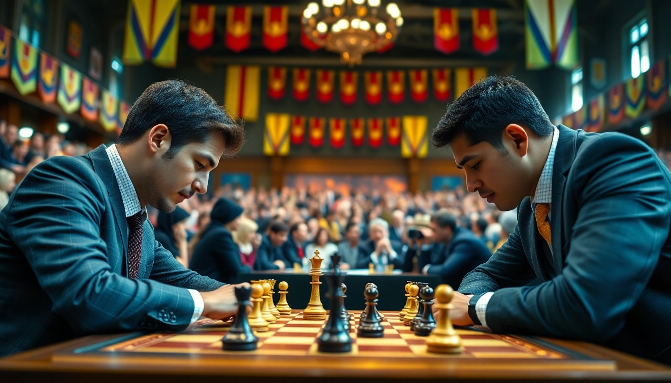 Challenge your skills in a focused fide test setting showcasing intense chess competition.
