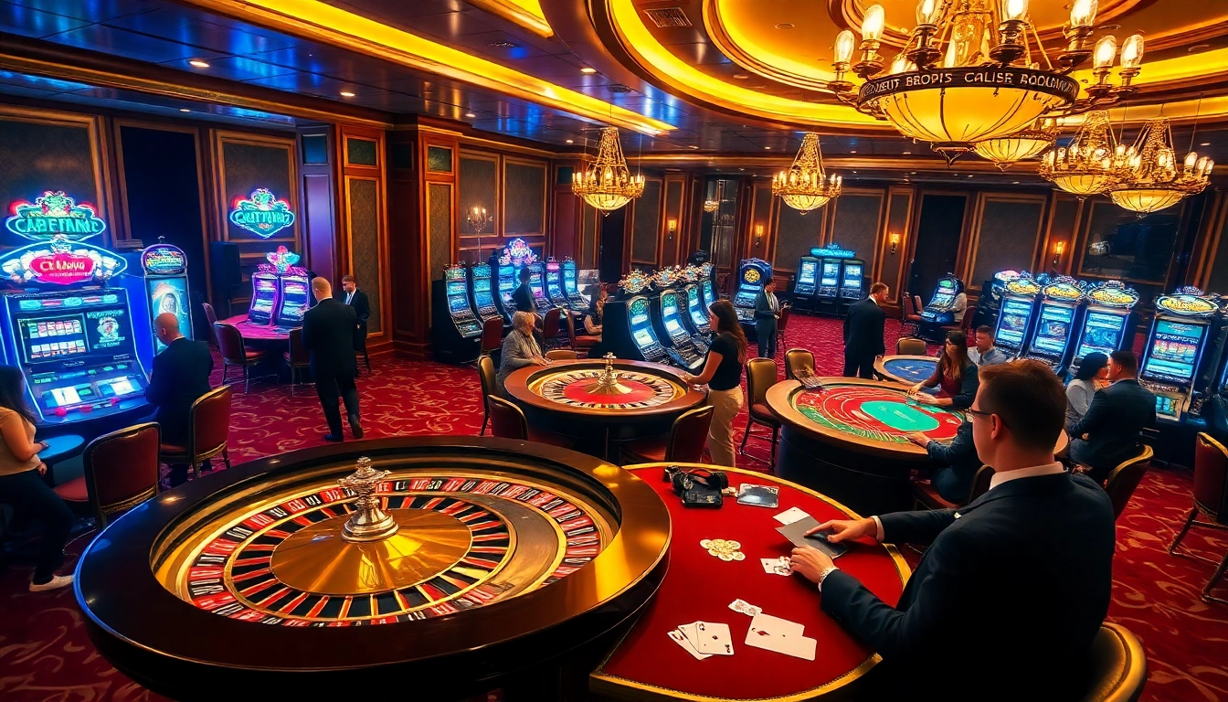 Gamblers enjoying a thrilling game scene at a casino with C168 playing cards on the table.