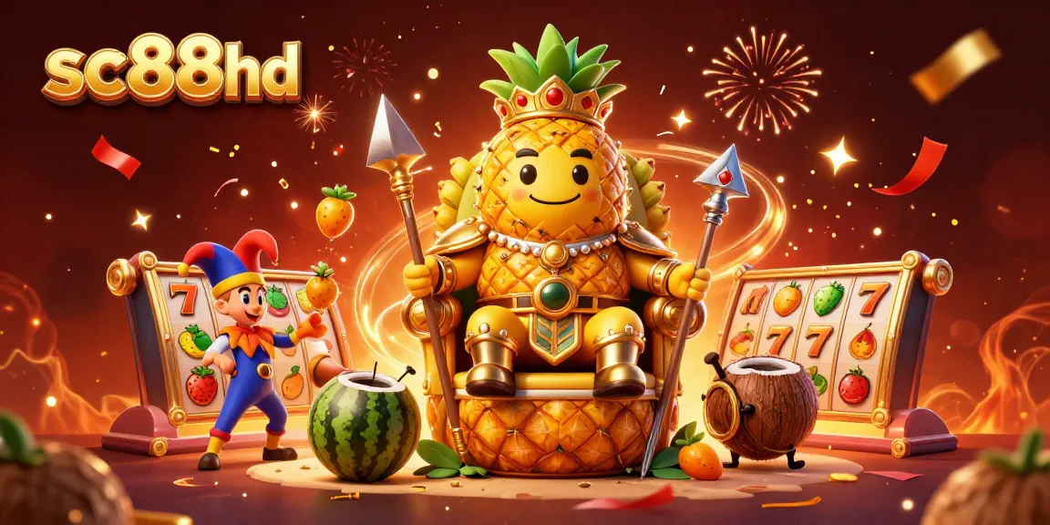 Spin the reels with sc88hd in a vibrant 3D beach casino scene featuring golden imagery.