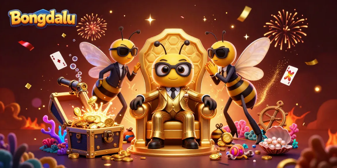 Bongdalu features a mesmerizing scene with a bumblebee mob boss overseeing thrilling betting activities.